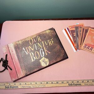 NEW Our Adventure Book Leather Bound Scarp Book